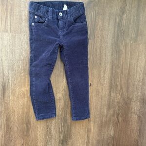 Kids Navy Corduroy Pants